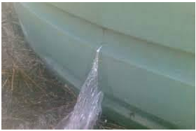 Water Tank Repair & GRP Lamination — Before
